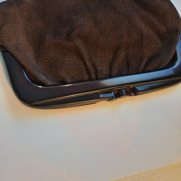 BN Made From Italy Suede Genuine Leather Designer Purse - Picture 4 of 5
